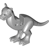 Lego Creature Body Part, Tauntaun Body with Legs and Eyes Print, Flexible Tail / Light Bluish Gray