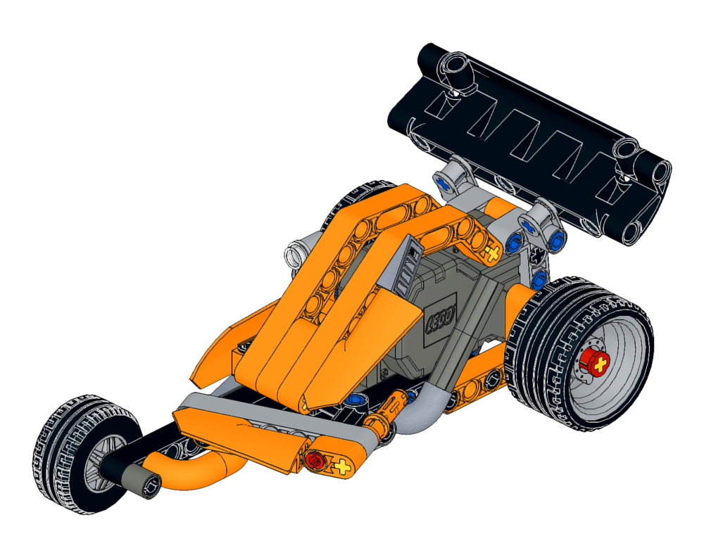 Lego Asimetrical Three Wheelers Sport Car