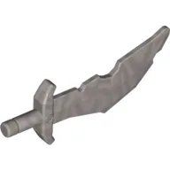 Weapon Sword / Scimitar Notched Blade / Pearl Light Gray