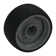 Wheel Rim 24 x 12 with Black Tyre / Dark Bluish Gray
