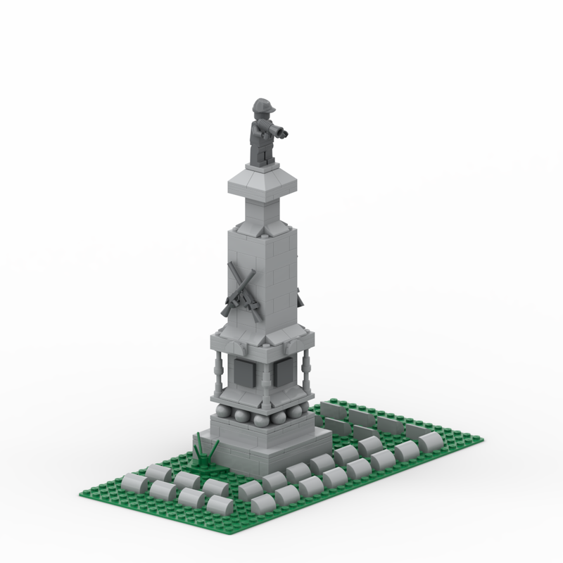 Lego Charles Evans Cemetery Part 5 - War Memorial