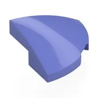 Brick Round Corner, Curved 2 x 2 x 2/3 Quarter Circle With 1 x 1 Bottom Cutout / Blue Violet