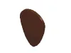 Shield Ovoid [Plain] / Reddish Brown