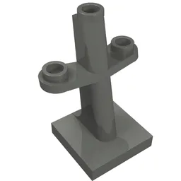 Boat, Mast 2 x 2 x 3 Inclined with Stud on Top and Two Sides / Dark Bluish Gray