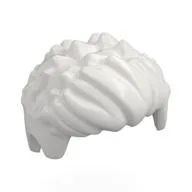 Hair Short Pointy, Wavy in Front / White