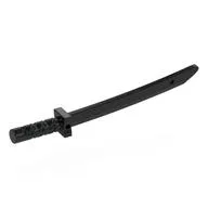 Weapon Sword / Katana / Shamshir with Capped Pommel [Square Guard] / Black