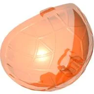 Large Figure Weapon, Tridax Pod Half / Trans-Neon Orange