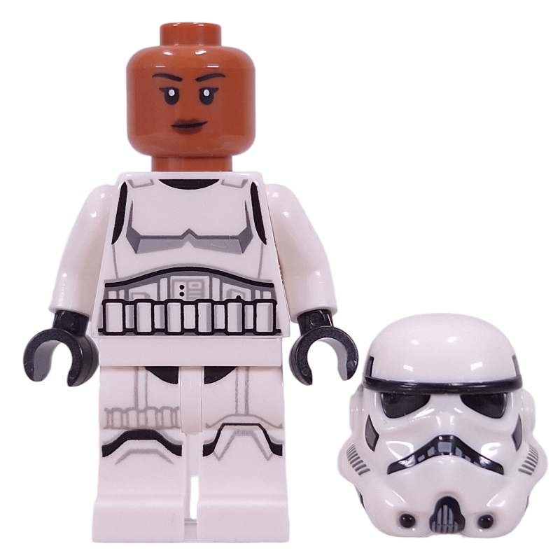 Lego Stormtrooper, Sienna Brown Head, Female