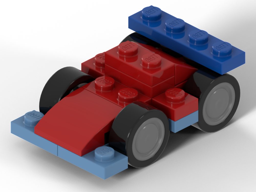 Lego Smallest drivable Formula 1 car (Ferrari Miami 2024) with rubber tyres