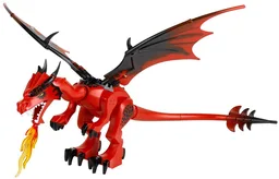 Dragon, Castle, Red Head