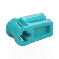 Wire Clip with Axle Hole / Medium Azure