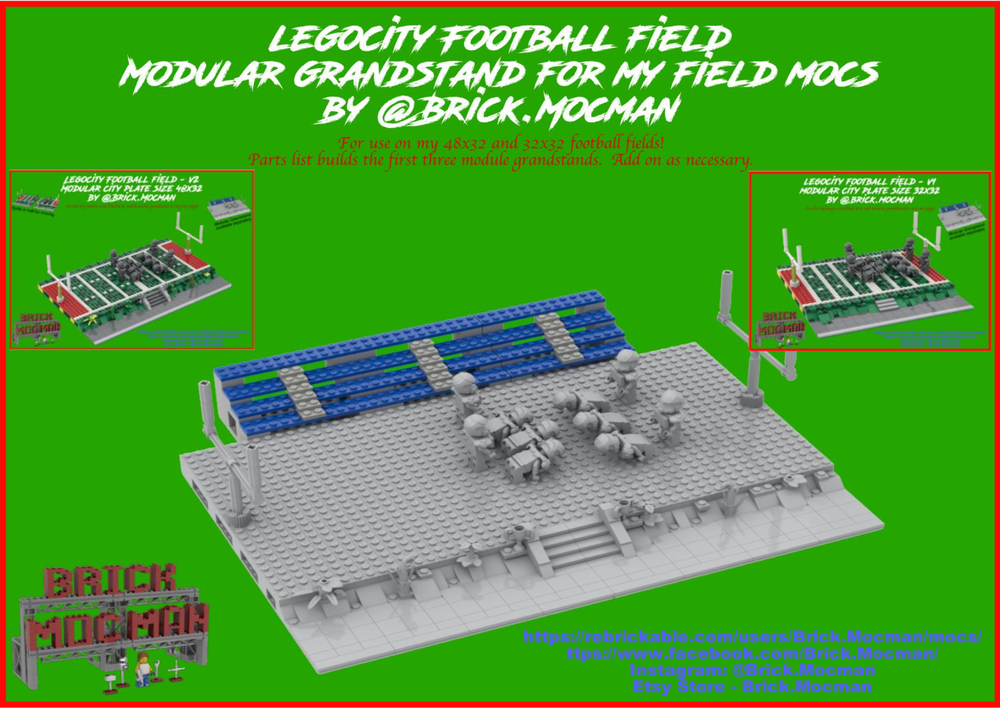 Lego City Football Field - Grandstand (FREE)