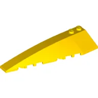 Brick Wedged, Curved 10 x 3 Left / Yellow