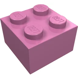 Brick 2 x 2 / Dark Pink