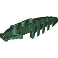Lego Large Figure Foot, with 3 Holes, Visorak / Dark Green