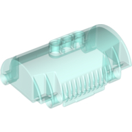 Lego Container Cylindrical 3 x 8 x 5 with Pin Holes / Trans-Light Blue