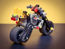 Pullback motorcycle with drive chain