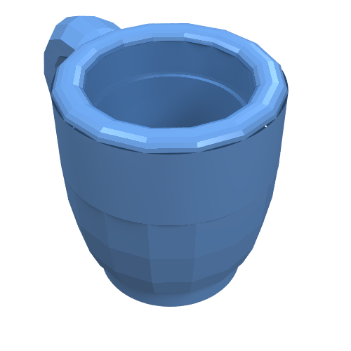 Lego Belville / Scala, Equipment Cup / Medium Blue