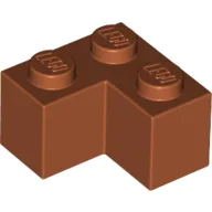Brick 2 x 2 Corner / Dark Orange