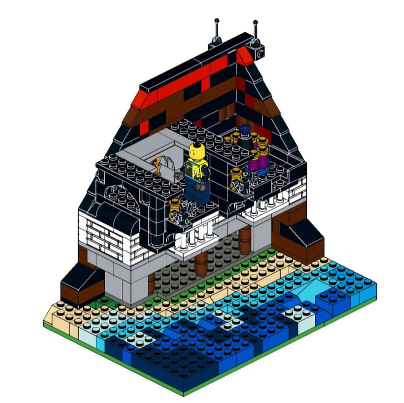Lego Wizard’s Coastal Retreat – A Magical Seaside Haven