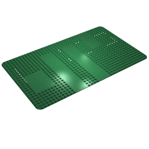 Lego Baseplate 24 x 40 Gravel Quarry with Sets 360 / 580 Dots Print / Green