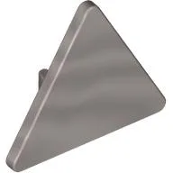 Road Sign Clip-on 2.2 x 2.667 Triangular / Metallic Silver