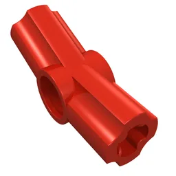 Technic Axle and Pin Connector Angled #3 - 157.5° / Red