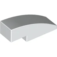 Brick Curved 3 x 1 No Studs / White