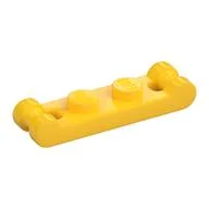 Plate Special 1 x 2 with Handles on Ends / Yellow