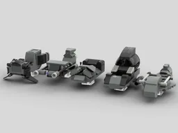 5 Speeders Set