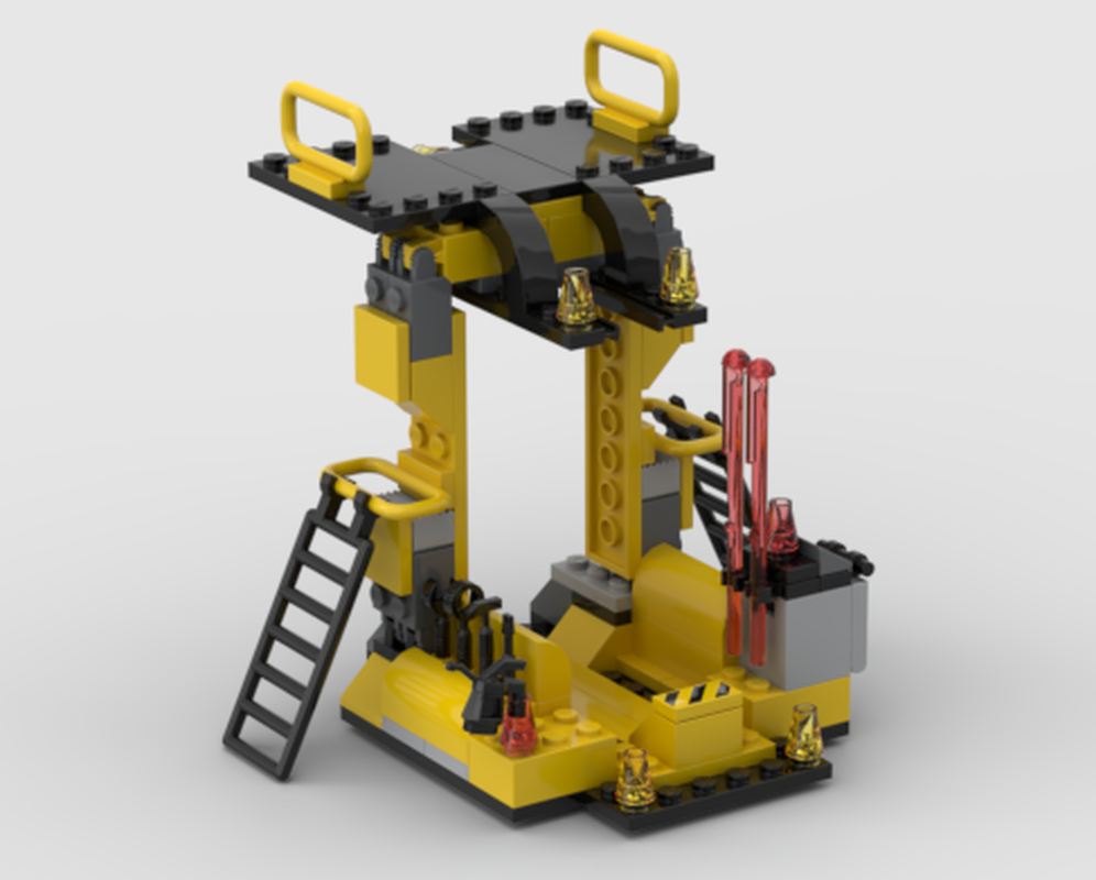 Lego B-Wing Stand 6208 modified for B-Wing 75050