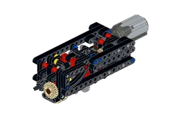 Remote controllable 4 speed gear box