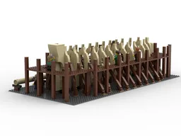 Medieval ship wharf