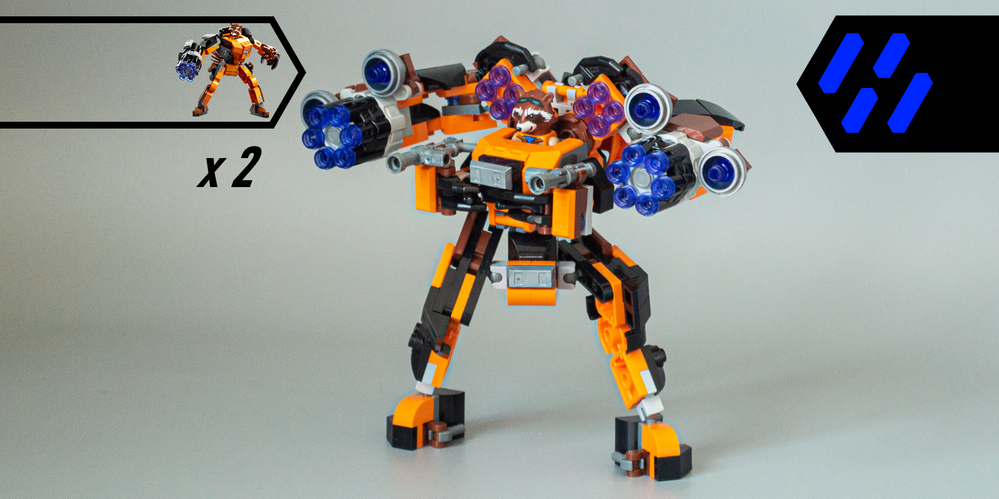 Lego 76243 x 2 Rocket Mech Armor Upgrade