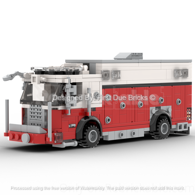 Lego Walk-In Single Axle Heavy Rescue