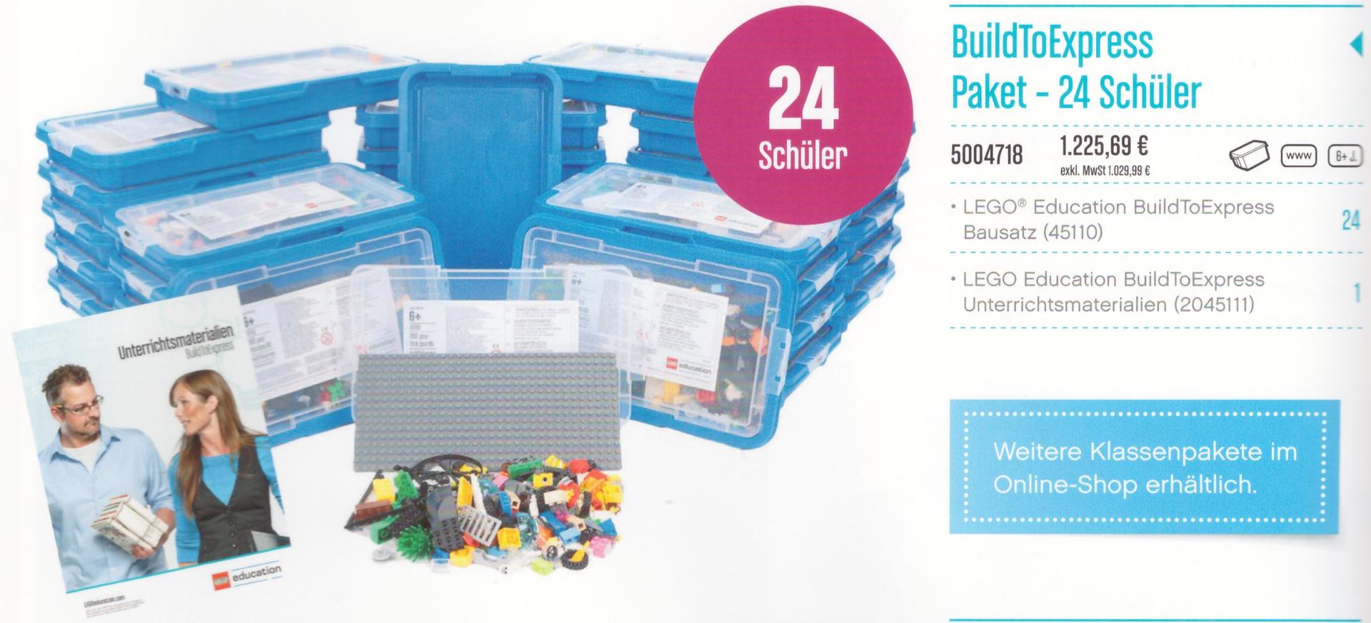 Lego BuildToExpress Package - 24 Students
