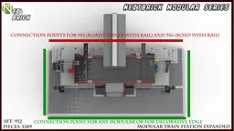 NEXTBrick System Modular Train Station