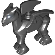 Creature, Horse / Thestral, Small with White Eyes Print / Black