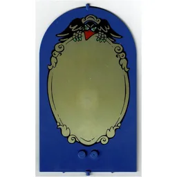 Belville, Wall, Door 1 x 10 x 12 Arched Swivel with Mirror Print / Violet