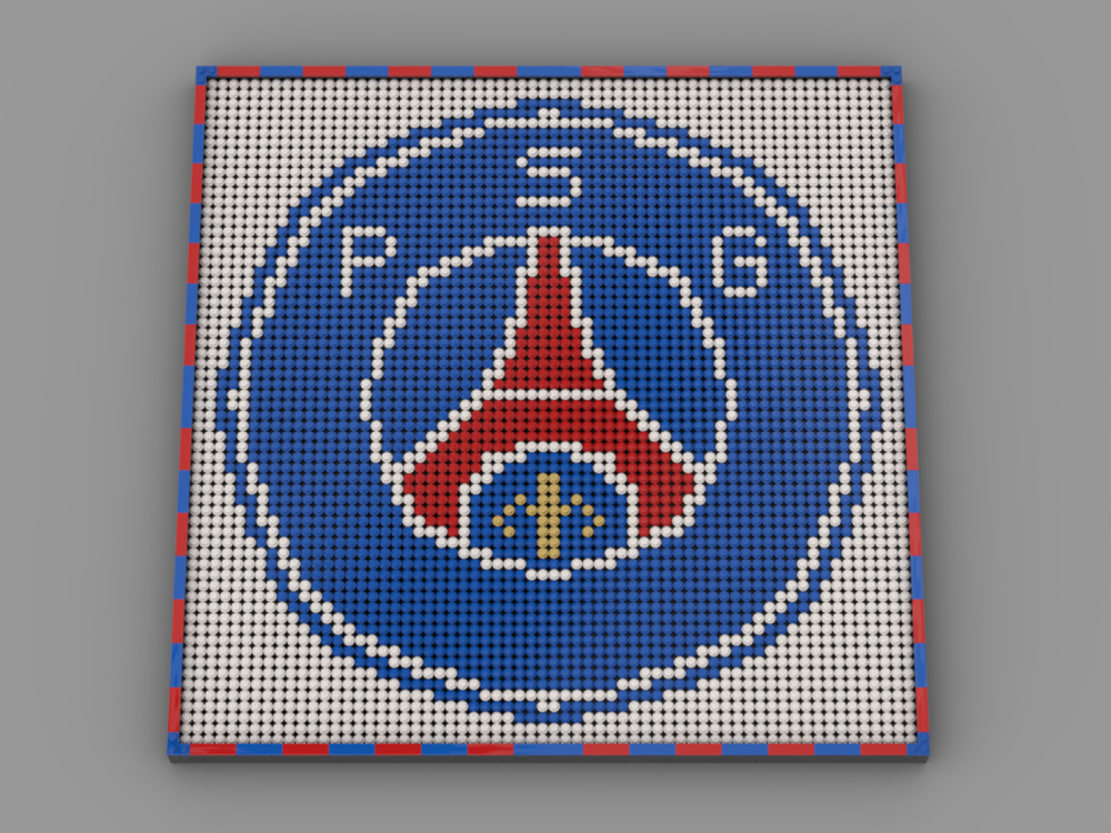 Lego PSG Emblem With Frame