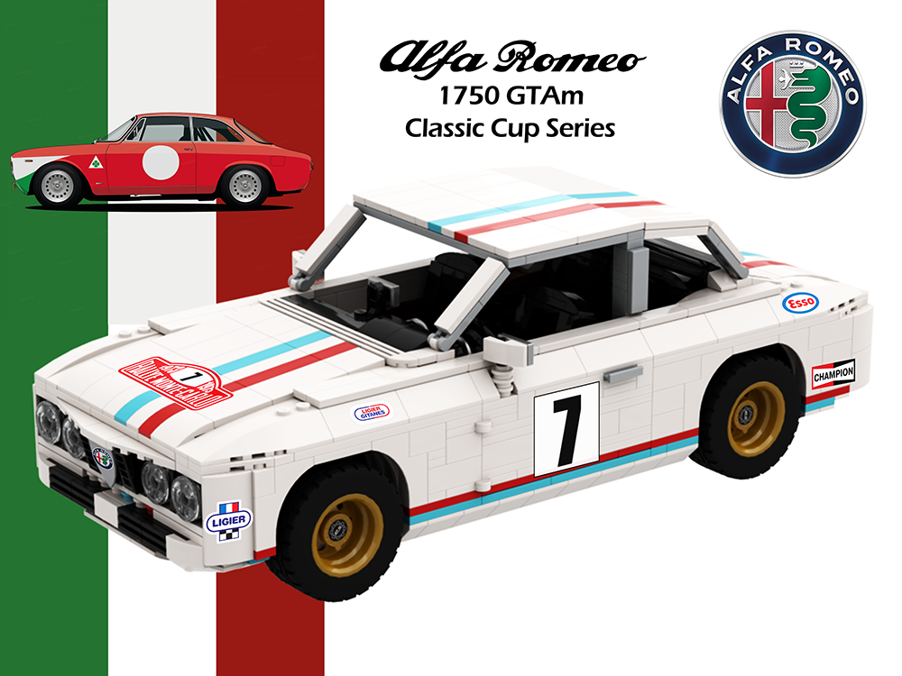 Lego Alfa 1750 GTAM - Rallye Monte Carlo - Alfa Revival Series