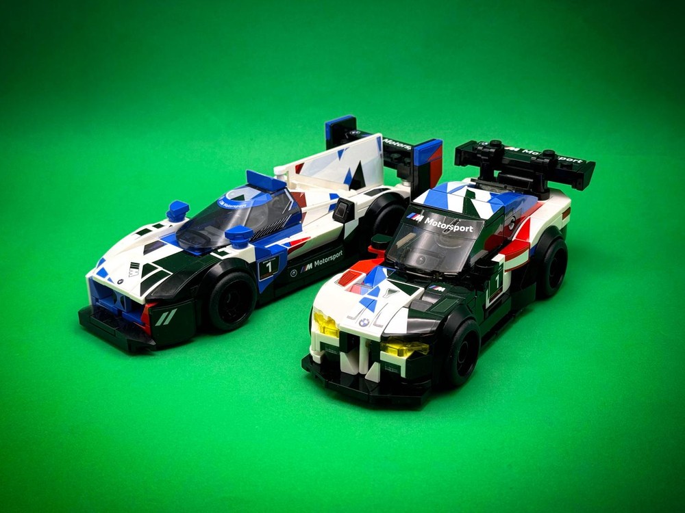 Lego Bimmer M4 GT3 & Bimmer M Hybrid V8 Race Cars Two Pack