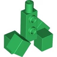 Creature Torso Blocky with Cube Feet (Minecraft Creeper)
