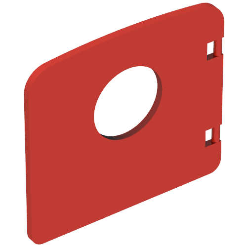 Lego Duplo Door / Window with Porthole / Red