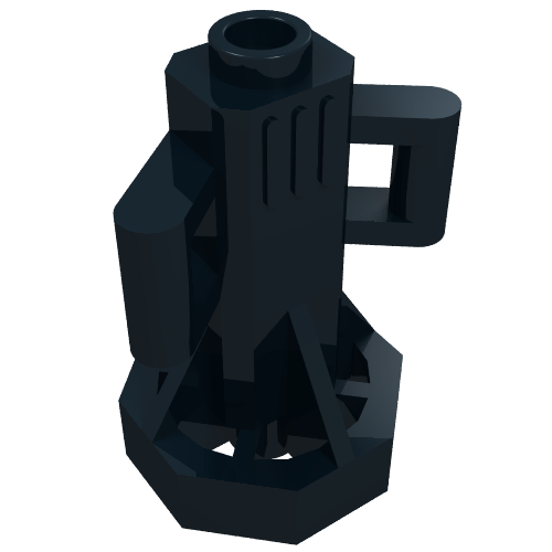 Lego Equipment Underwater Scooter, 2 Bar Handles, Octagonal End / Black
