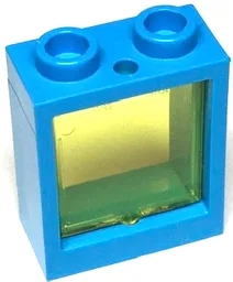 Window 1 x 2 x 2 Flat Front with Trans-Yellow Glass (60592 / 60601)