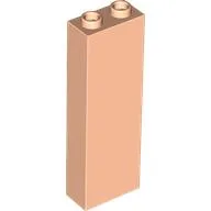 Brick 1 x 2 x 5 with Hollow Studs / Light Nougat