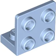 Bracket 1 x 2 - 2 x 2 Inverted / Bright Light Blue