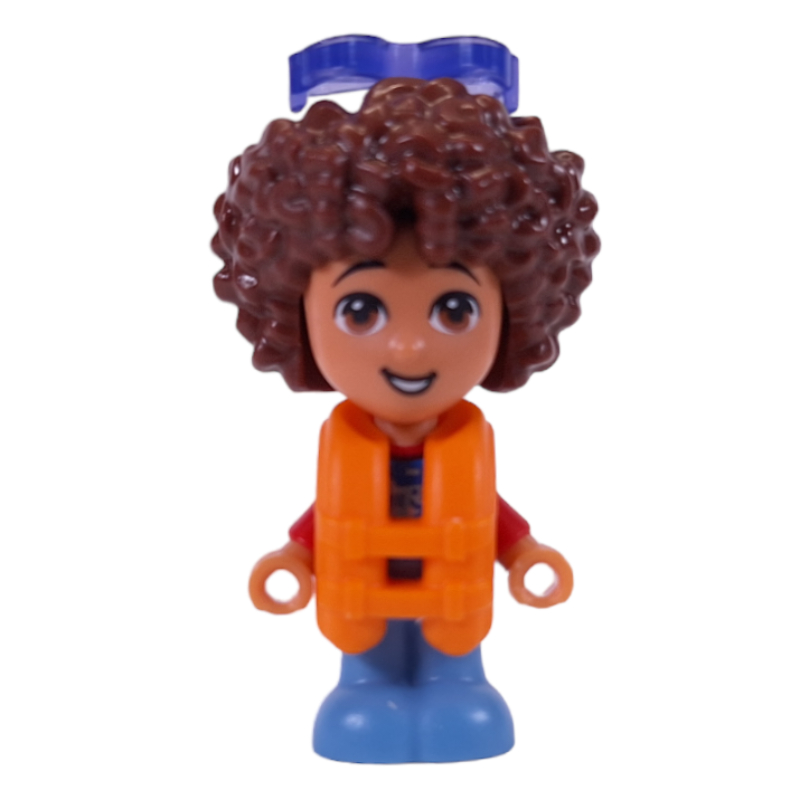 Lego Santiago - Reddish Brown Hair, Life Vest