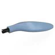 Animal Body Part, Dinosaur, Fin with Black Pin / Sand Blue